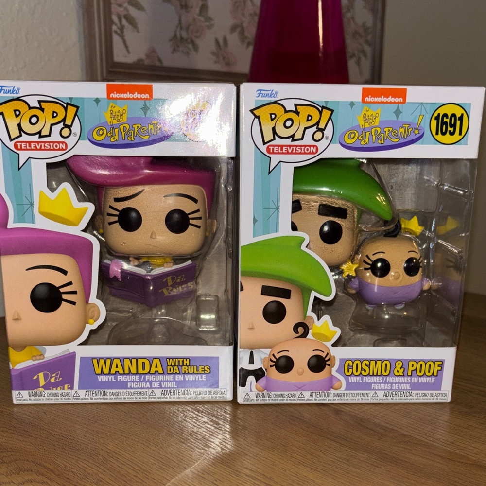 Cosmo, Poof & Wanda Funko Pop! Bundle – The Fairly OddParents – In Box
